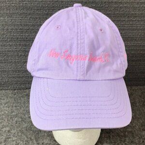 New Smyrna Beach Florida Baseball Hat Womens Adjustable Flip Flops Hibiscus Cap